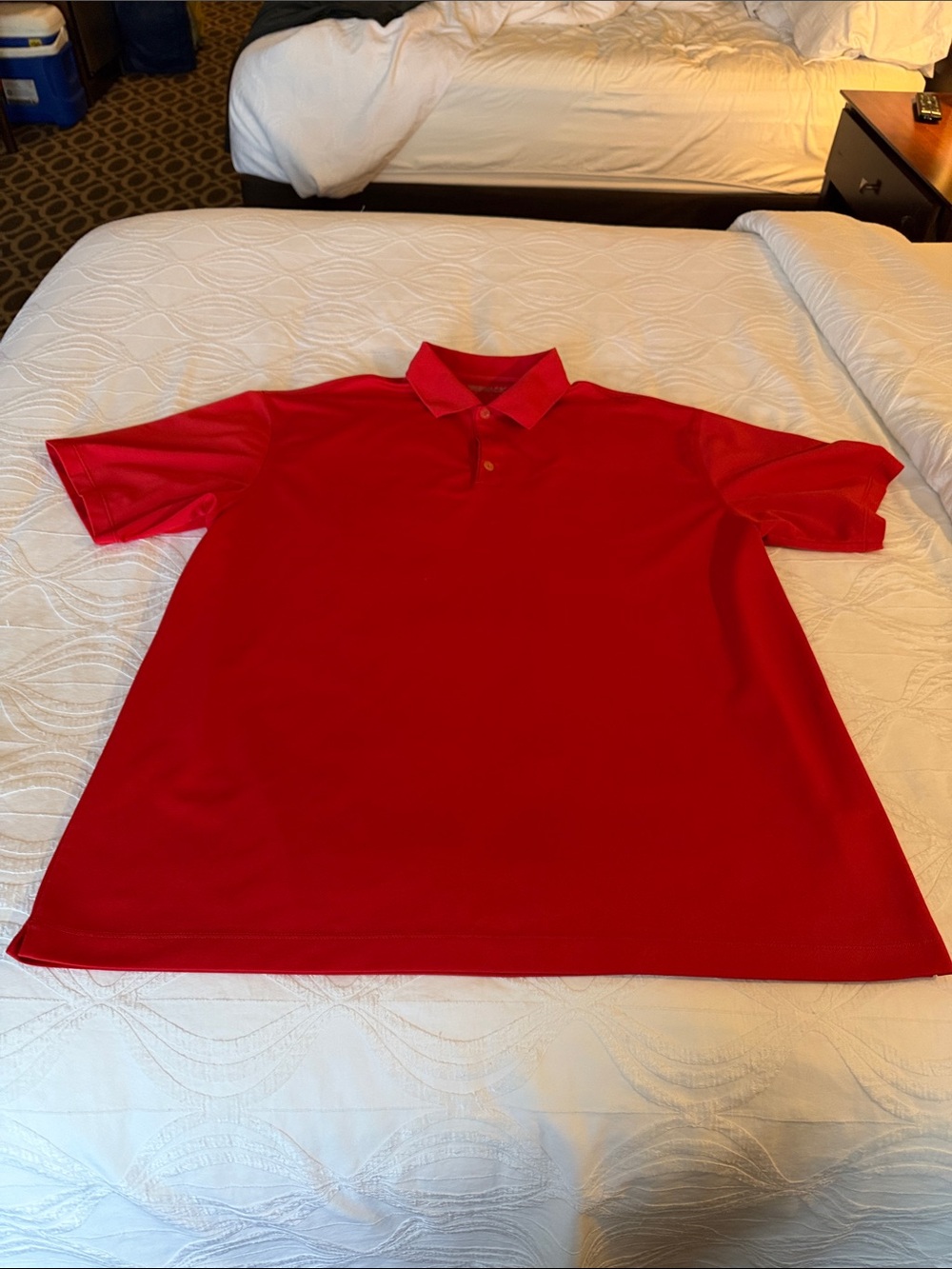 Nike Men's Red Polo Shirt - Short Sleeve Performance